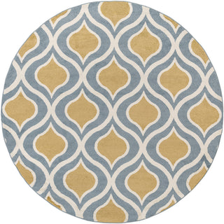 Surya Horizon HRZ-1067 Gold Area Rug 7'10'' Round