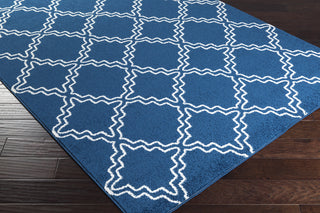 Surya Horizon HRZ-1072 Cobalt Machine Loomed Area Rug Corner Shot