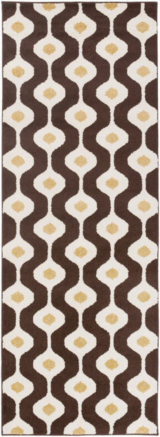 Surya Horizon HRZ-1076 Chocolate Area Rug 2'7'' x 7'3'' Runner