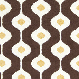 Surya Horizon HRZ-1076 Chocolate Machine Loomed Area Rug Sample Swatch