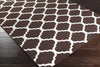 Surya Horizon HRZ-1078 Chocolate Machine Loomed Area Rug Corner Shot