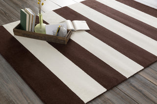 Surya Horizon HRZ-1095 Chocolate Machine Loomed Area Rug 