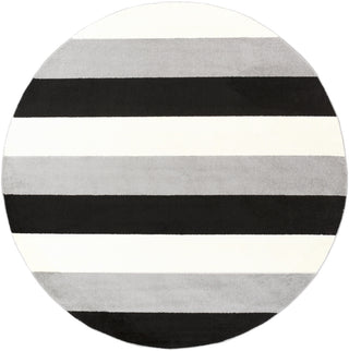 Surya Horizon HRZ-1096 Charcoal Area Rug 7'10'' Round