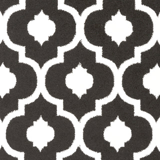 Surya Horizon HRZ-1099 Black Machine Loomed Area Rug Sample Swatch