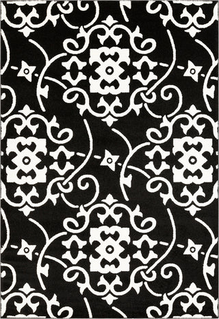 Surya Horizon HRZ-2304 Black Cream Area Rug main image