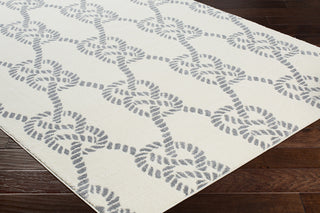 Surya Horizon HRZ-2309 Medium Gray Cream Area Rug Corner Image