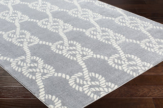 Surya Horizon HRZ-2311 Medium Gray Cream Area Rug Corner Image