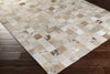 Surya Houseman HSM-4035 Light Gray Animal Hide Area Rug 5x8 Corner