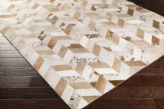 Surya Houseman HSM-4042 Light Gray Animal Hide Area Rug 5x8 Corner