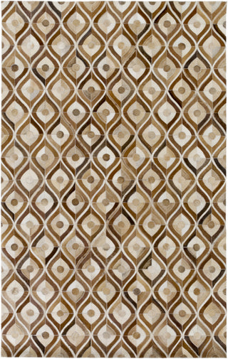 Surya Houseman HSM-4065 Dark Brown/Camel Area Rug 5' x 8'