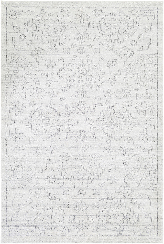 Surya Hightower HTW-3005 White/Black Area Rug main image