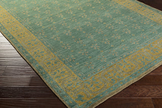 Surya Haven HVN-1224 Teal Hand Knotted Area Rug Corner Shot