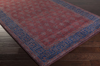 Surya Haven HVN-1225 Mauve Hand Knotted Area Rug Corner Shot