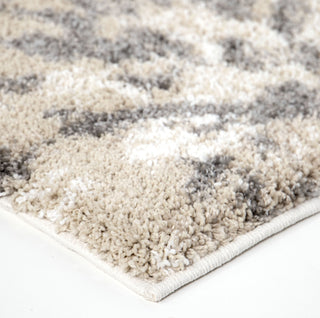 Orian Rugs Super Shag Hyde Park Ivory Area Rug Corner Image