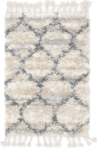 Unique Loom Hygge Shag T-HYGE1 Beige Area Rug main image