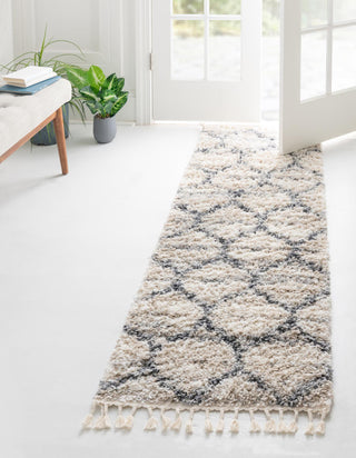 Unique Loom Hygge Shag T-HYGE1 Beige Area Rug Runner Lifestyle Image