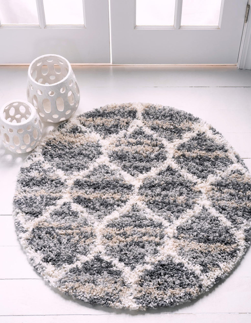 Unique Loom Hygge Shag T-HYGE1 Gray Area Rug – Incredible Rugs and Decor