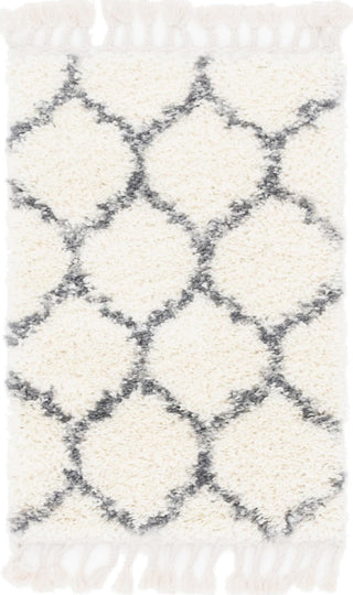 Unique Loom Hygge Shag T-HYGE1 Ivory Area Rug main image