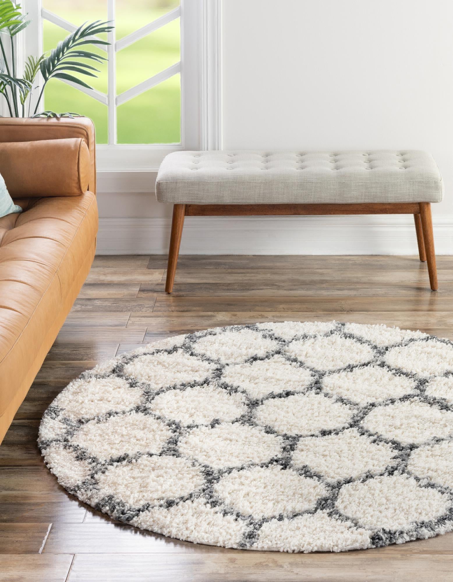 Unique Loom Hygge Shag T-HYGE1 Ivory Area Rug – Incredible Rugs and Decor
