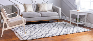 Unique Loom Hygge Shag T-HYGE2 Ivory Area Rug Rectangle Lifestyle Image