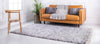 Unique Loom Hygge Shag T-HYGE3 Gray Area Rug Rectangle Lifestyle Image