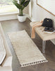 Unique Loom Hygge Shag T-HYGE3 Ivory Area Rug Runner Lifestyle Image