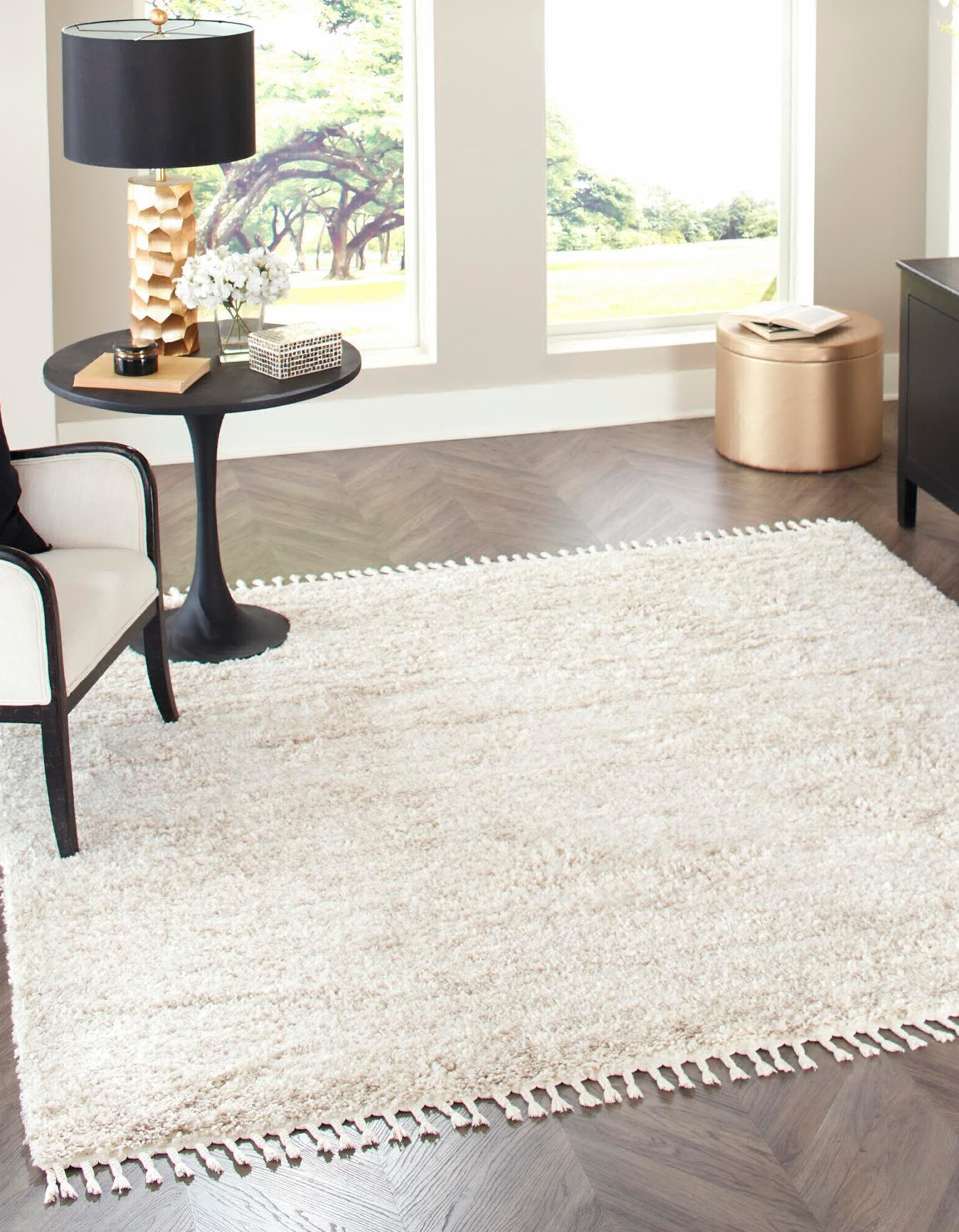 Unique Loom Hygge Shag T-HYGE3 Ivory Area Rug – Incredible Rugs and Decor