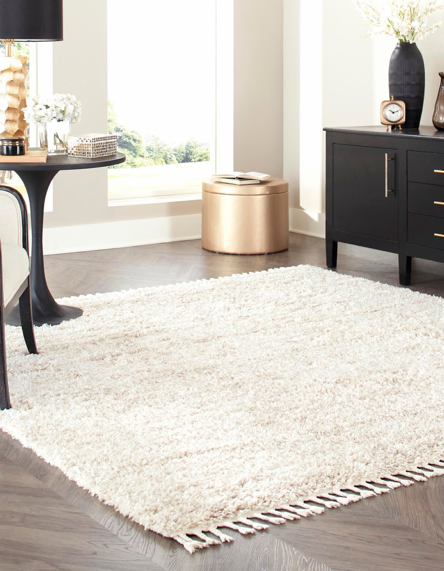 Unique Loom Hygge Shag T-HYGE3 Ivory Area Rug – Incredible Rugs and Decor