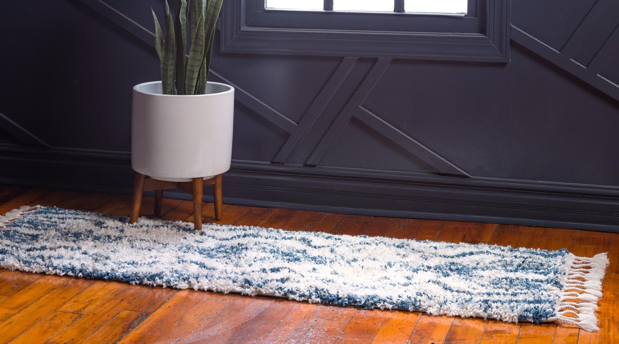 Unique Loom Hygge Shag T-HYGE4 Blue Area Rug – Incredible Rugs and Decor