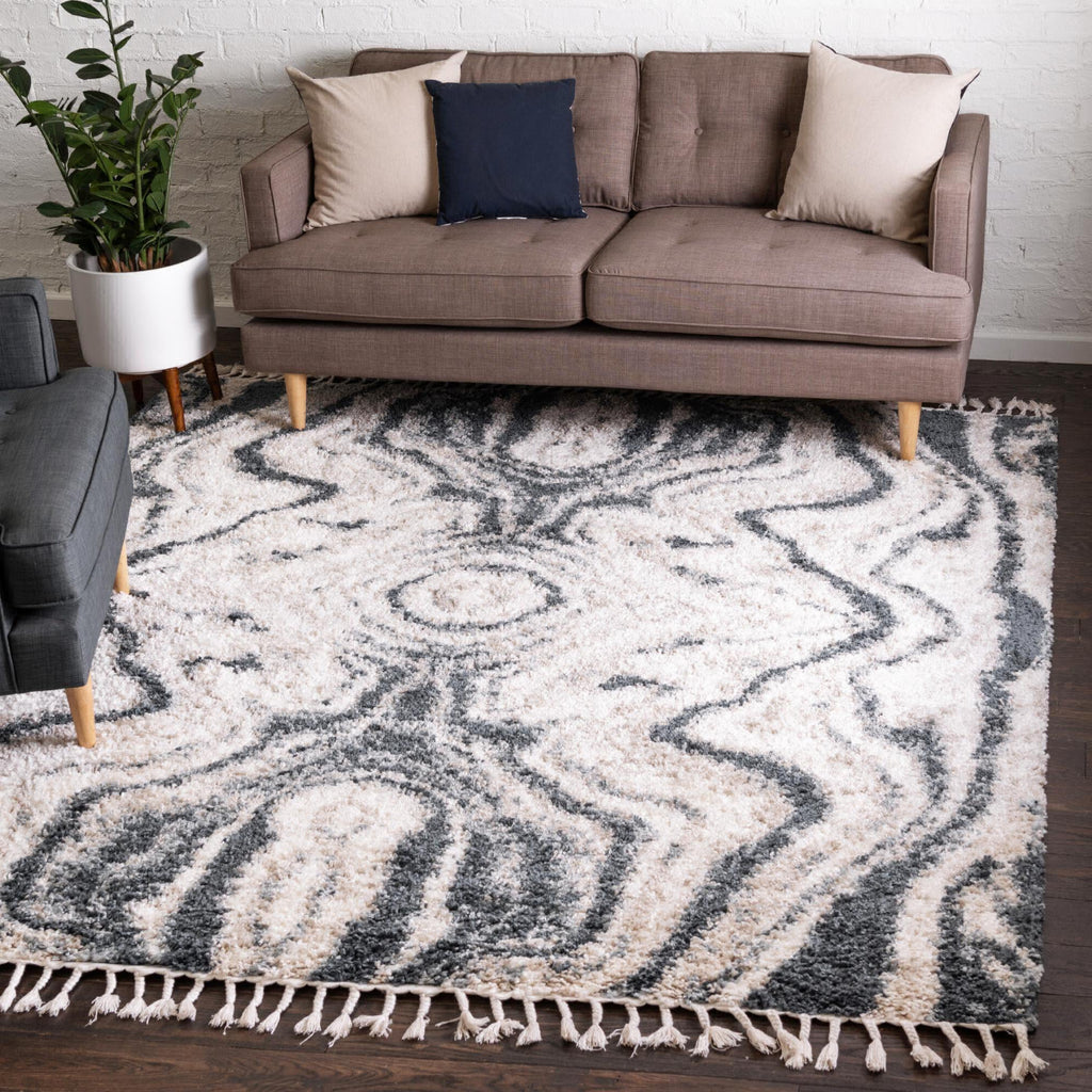 Unique Loom Hygge Shag T-HYGE4 Blue Area Rug – Incredible Rugs and Decor