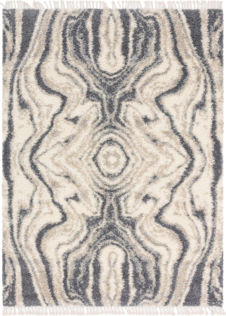 Unique Loom Hygge Shag T-HYGE4 Gray Area Rug main image
