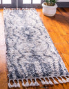 Unique Loom Hygge Shag T-HYGE4 Gray Area Rug Runner Lifestyle Image