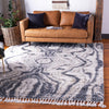 Unique Loom Hygge Shag T-HYGE4 Gray Area Rug Square Lifestyle Image