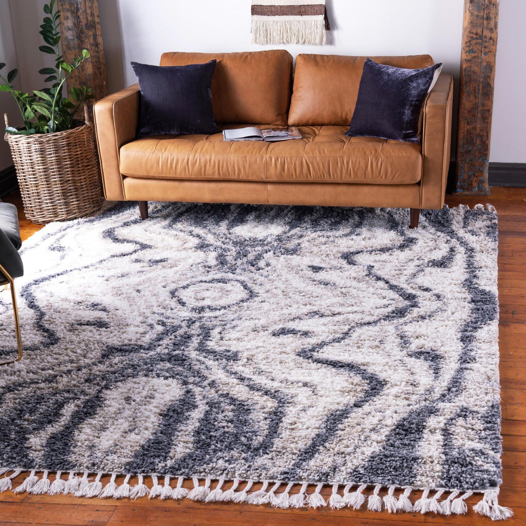 Unique Loom Hygge Shag T-HYGE4 Gray Area Rug – Incredible Rugs and Decor