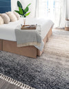 Unique Loom Hygge Shag T-HYGE5 Gray Area Rug Rectangle Lifestyle Image