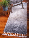 Unique Loom Hygge Shag T-HYGE5 Gray Area Rug Runner Lifestyle Image