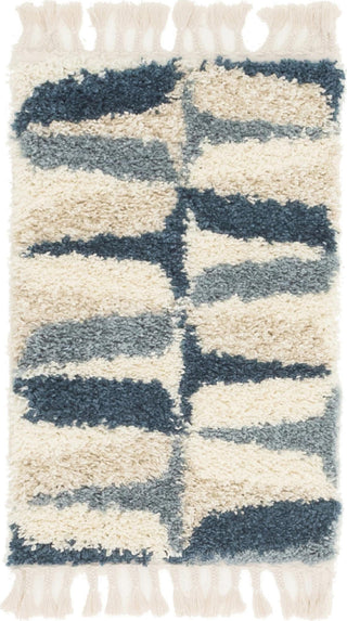 Unique Loom Hygge Shag T-LAGOM6 Blue Area Rug main image