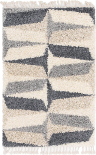 Unique Loom Hygge Shag T-LAGOM6 Gray Area Rug main image