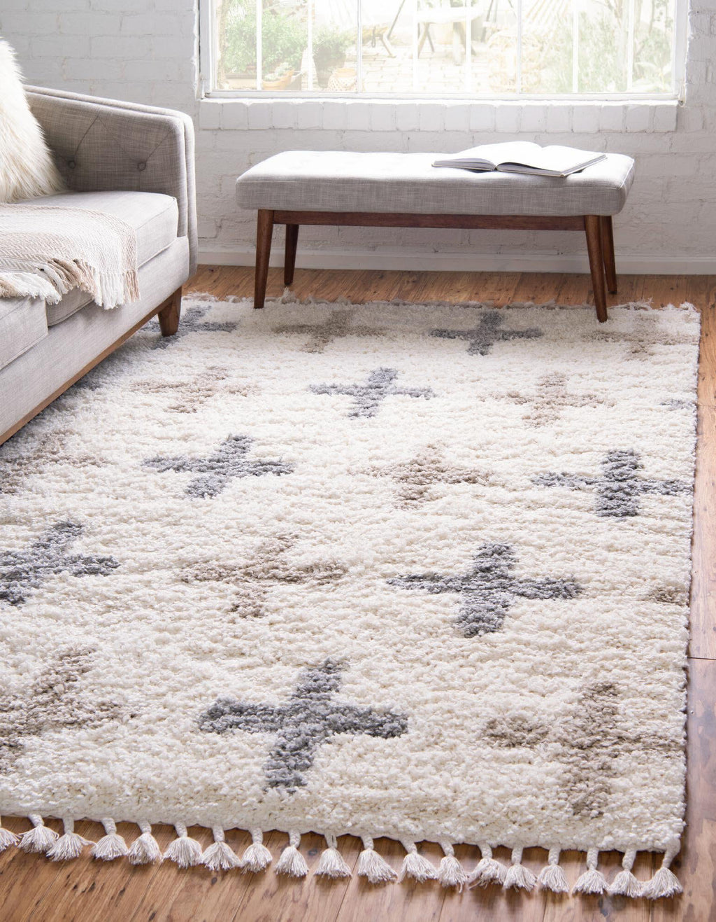 Unique Loom Hygge Shag T-LAGOM7 Ivory Area Rug – Incredible Rugs and Decor