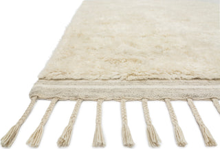 Loloi Hygge YG-03 Oatmeal/Ivory Area Rug Corner 