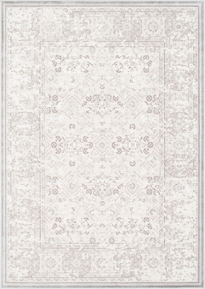 Surya Hazar HZR-2305 Light Gray Charcoal White Medium Ivory Taupe Area Rug main image