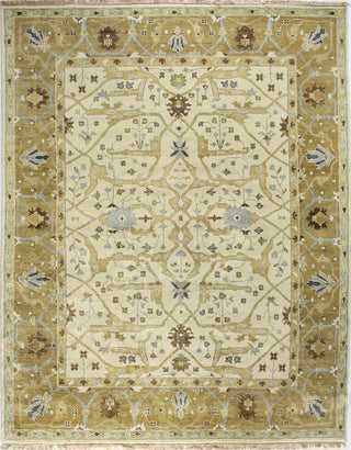 Bashian Vintage I123-HSA101 Ivory/Gold Area Rug