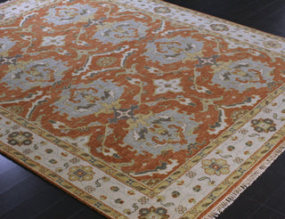 Bashian Vintage I123-HSA108 Rust Area Rug Alternate Shot Feature