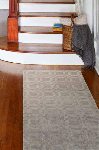 Bashian Radiance I163-WZ Platinum Area Rug Runner Room Scene