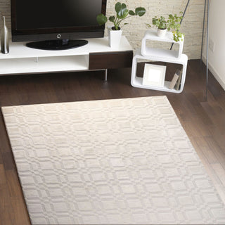 Bashian Radiance I163-WZ White Area Rug Room Scene Feature