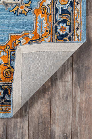 Momeni Ibiza IBI-1 Blue Area Rug Room Image