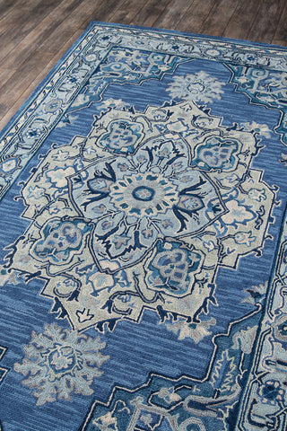 Momeni Ibiza IBI-1 Denim Area Rug Corner Image Feature