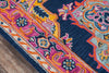 Momeni Ibiza IBI-1 Navy Area Rug Close up