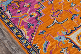 Momeni Ibiza IBI-2 Orange Area Rug Close up