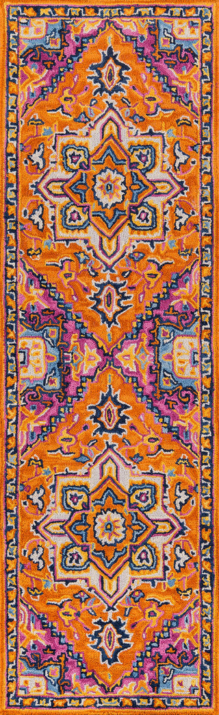 Momeni Ibiza IBI-2 Orange Area Rug Runner Image